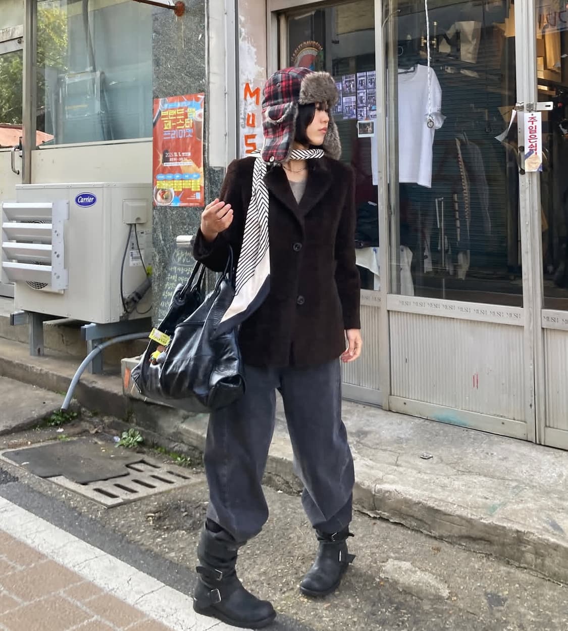  크로커다일 울 수리 알파카 혼방 자켓  상품이미지1