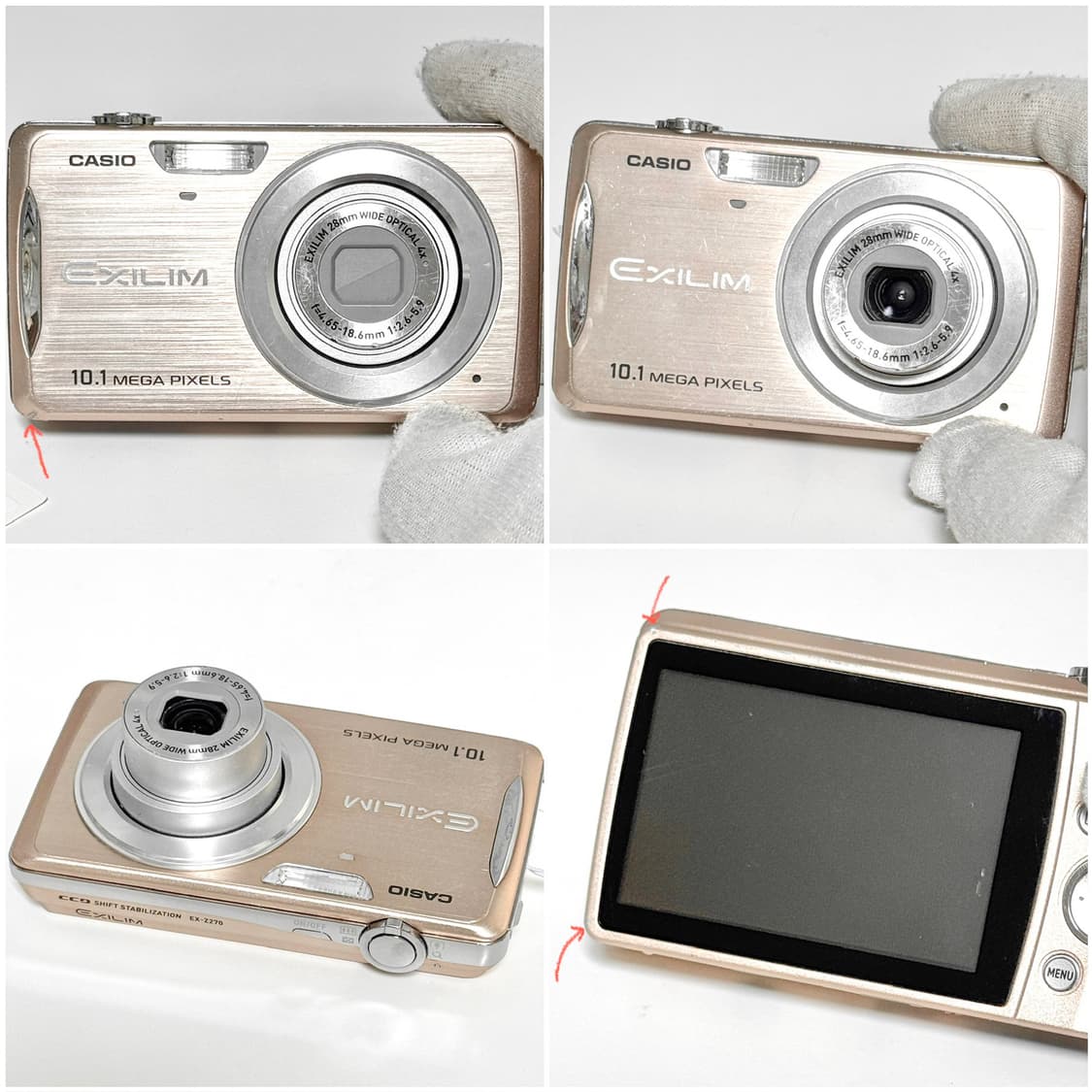 카시오 엑슬림 Z270 로즈골드 빈티지디카 상품이미지5