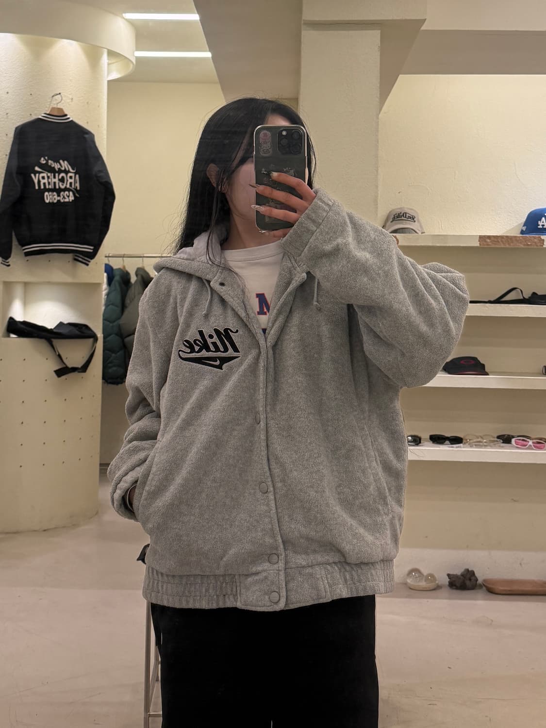 나이키 올드스쿨 빅로고 플리스 점퍼 U757 상품이미지1