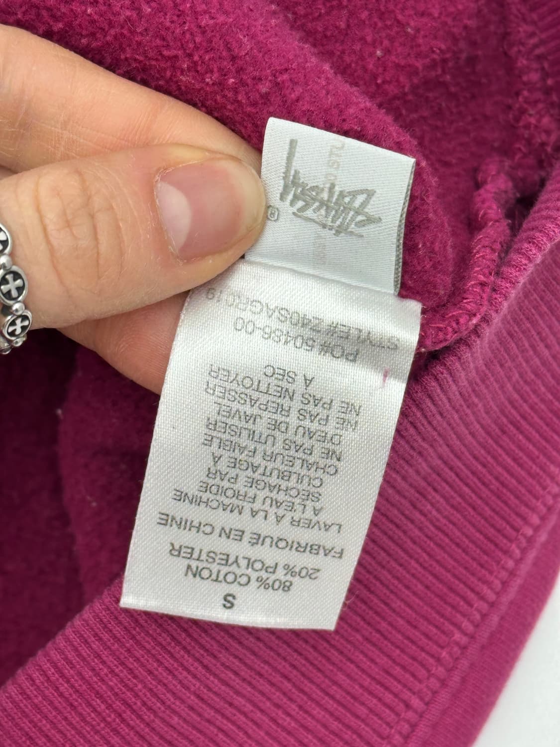 stussy 스투시 탑폼 핑크 후드티 상품이미지7