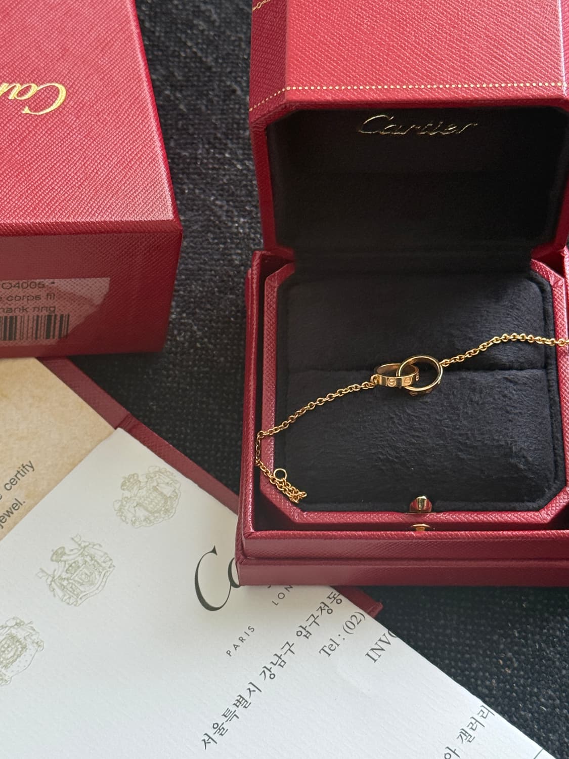 까르띠에 더블러브 브레이슬릿 체인형 (로즈골드) 풀구성 상품이미지1