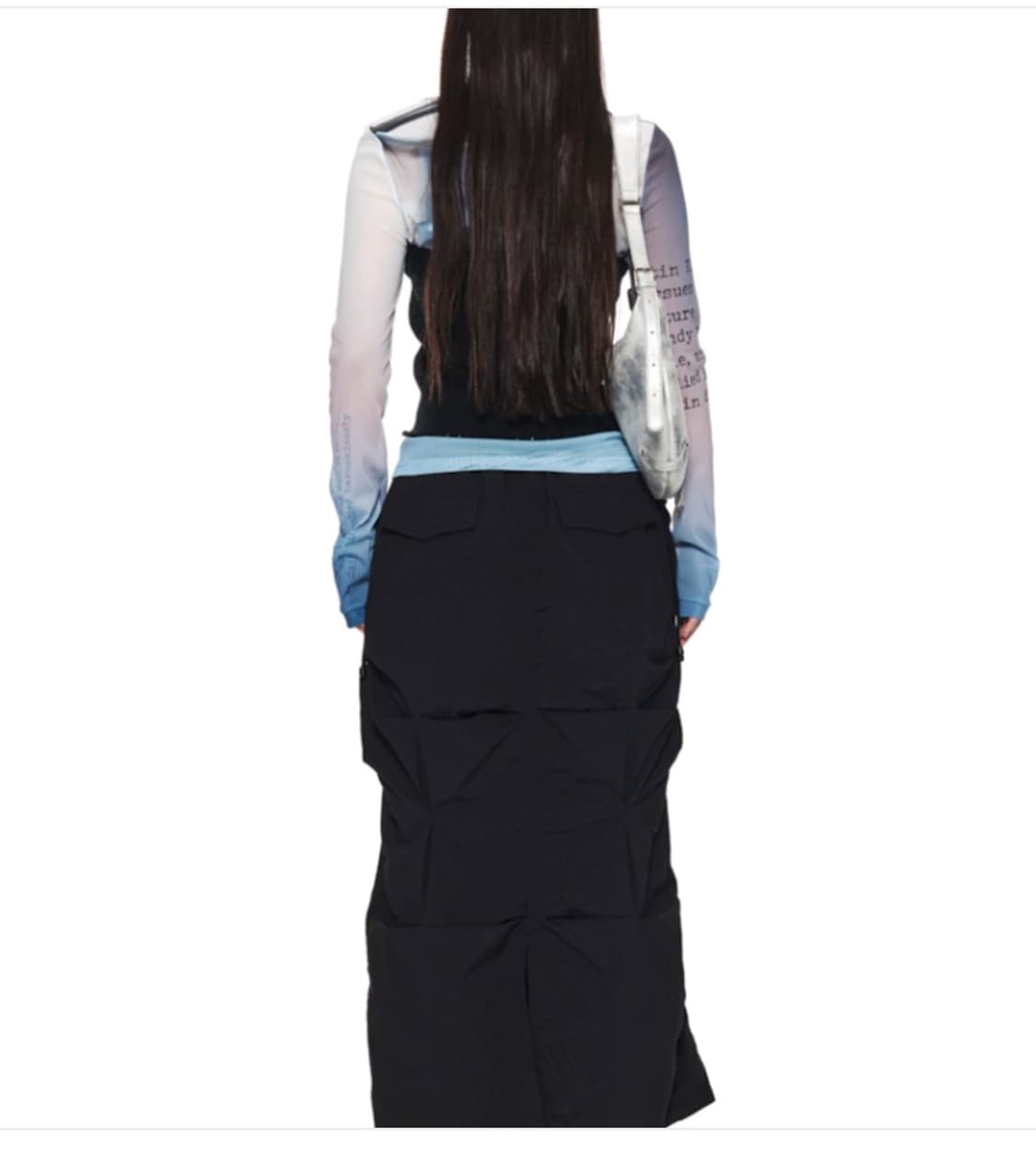 마뗑킴 몰디브 메쉬 탑 블루 (W) Matin Kim Maldives M 상품이미지3