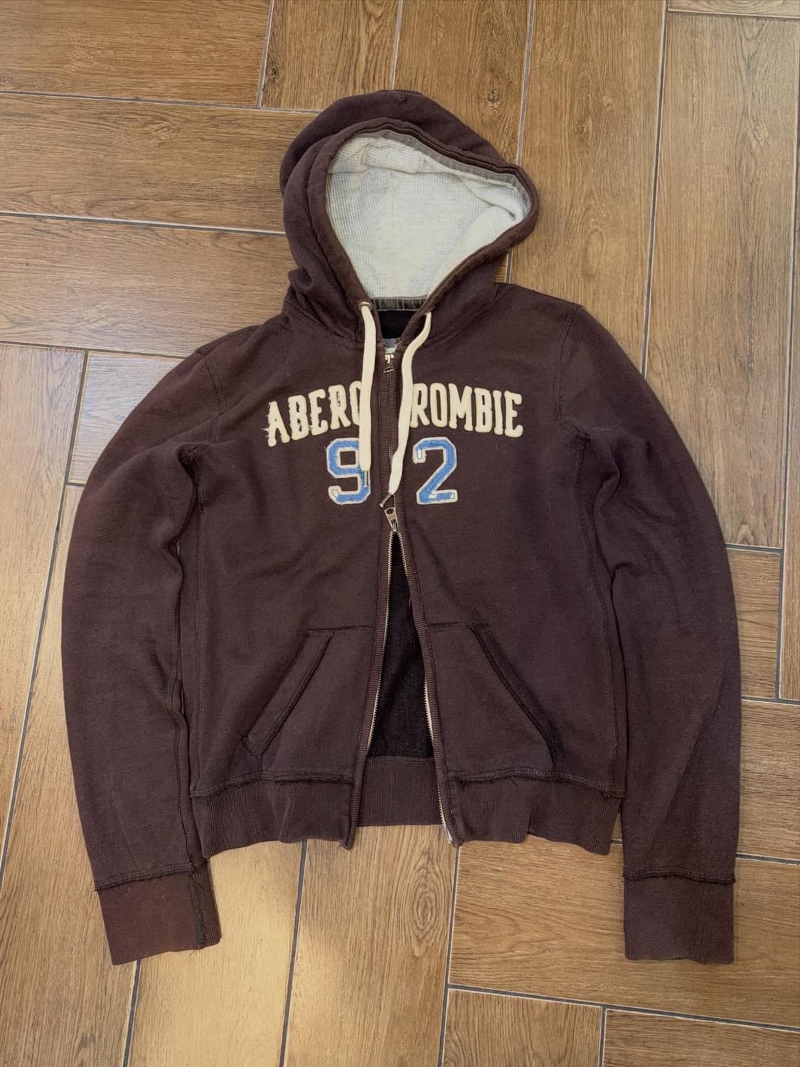 Abercrombie Brown Two-Way Hood Zip-Up  상품이미지5
