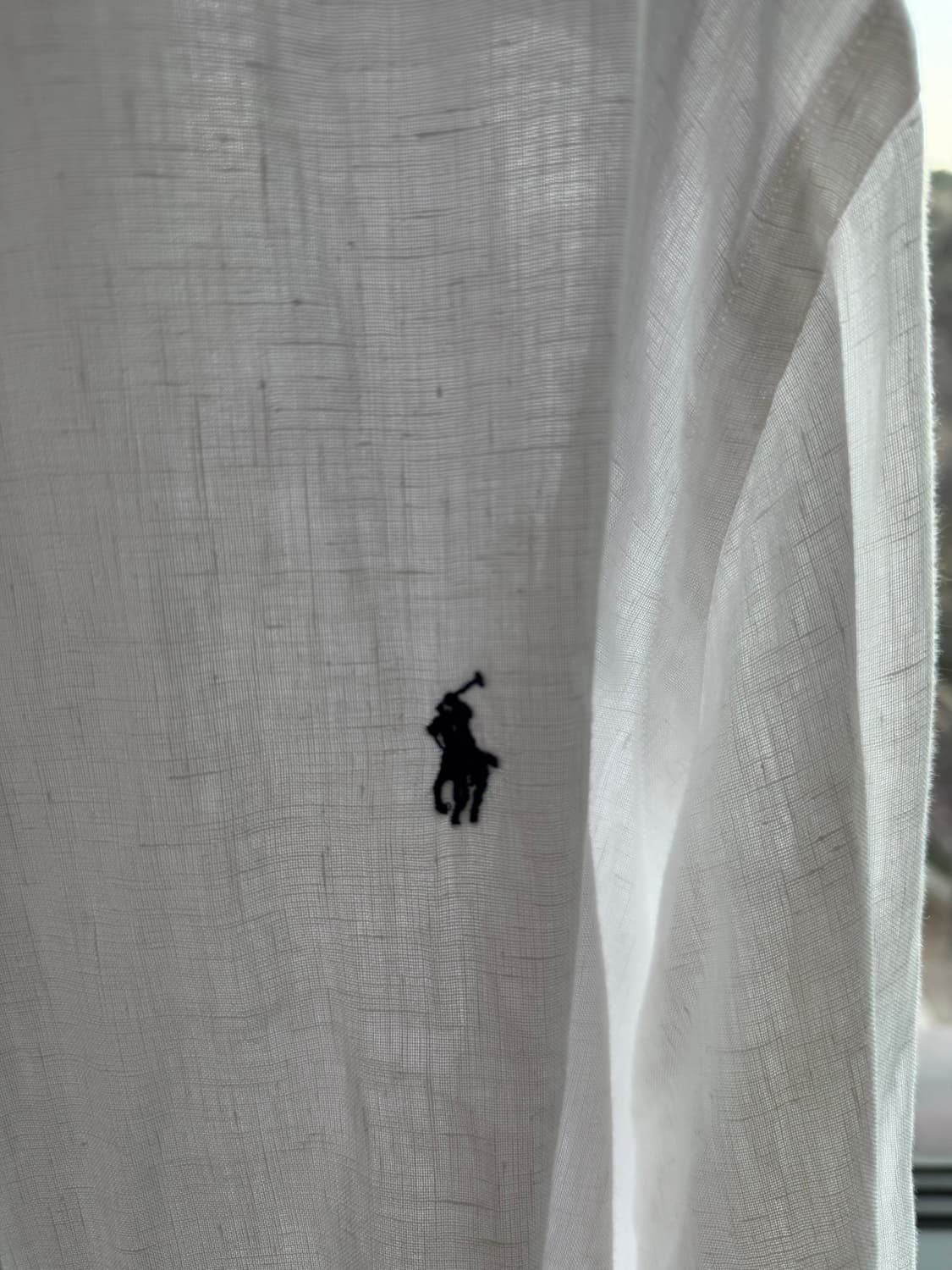 폴로 린넨 셔츠(화이트) 상품이미지4