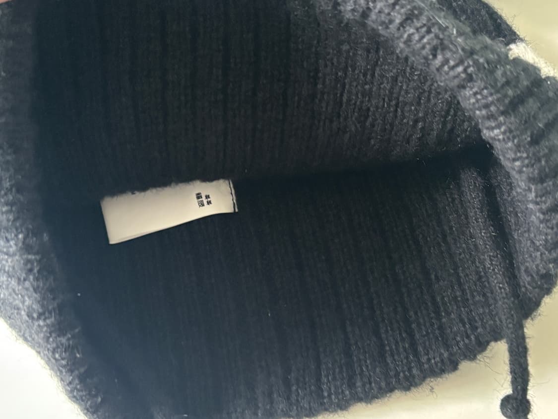 복복 PUPPY BEANIE (BLACK&IVORY) 퍼피 비니 상품이미지3