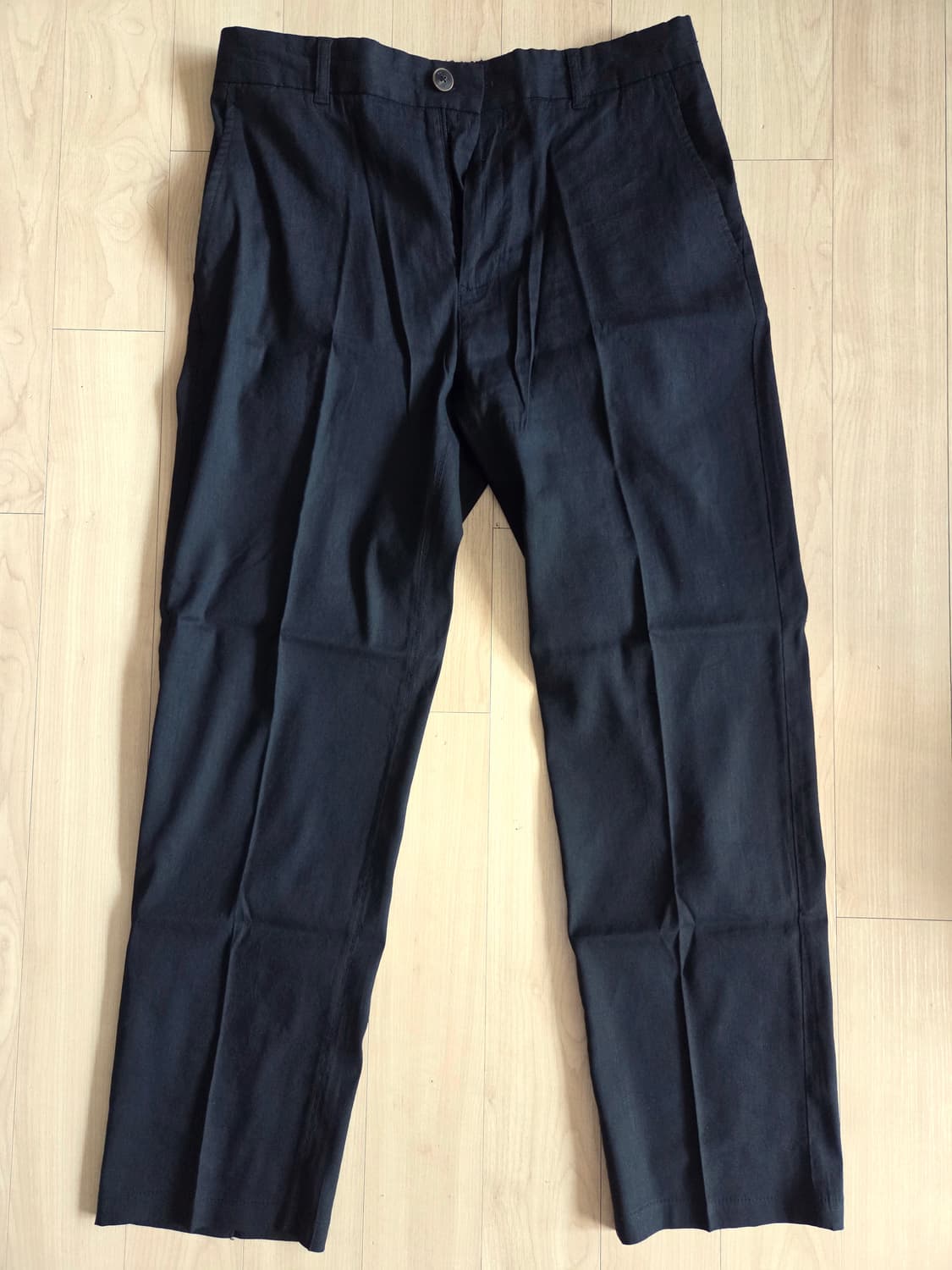 Series 시리즈 린넨혼방 슬랙스 블랙 32 상품이미지1