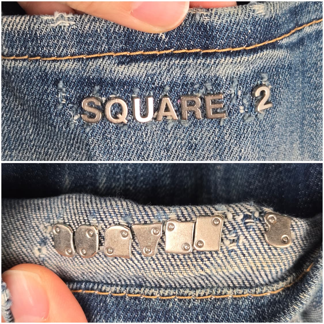 [무료배송]디스퀘어드2 남성 44 핑크 페인팅 메탈로고 쿨가이진 청바지 상품이미지9