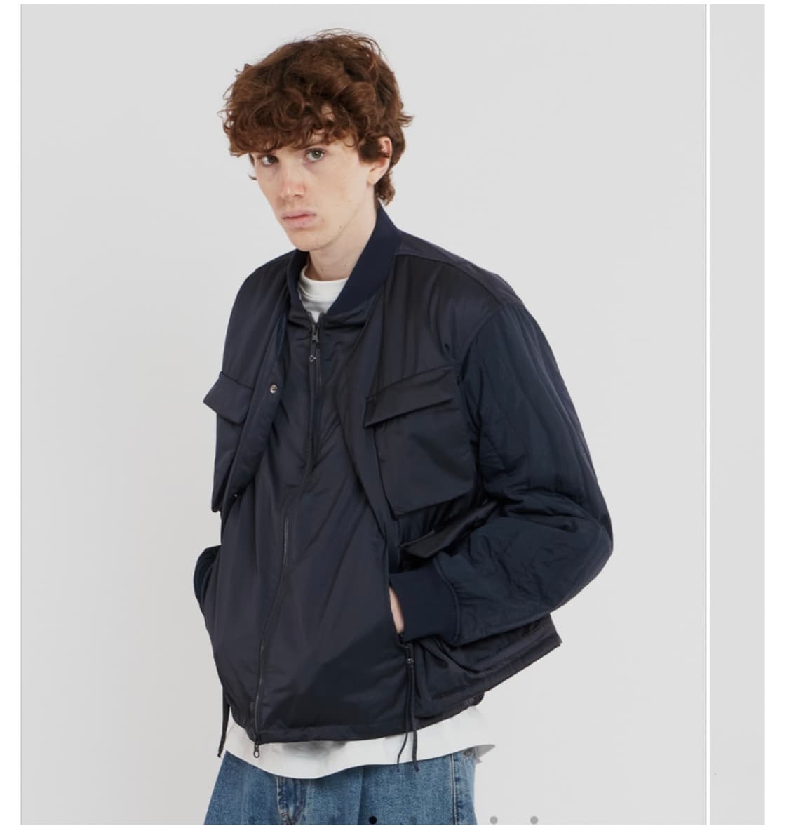 언어펙티드 padded layered flight jacket 상품이미지3