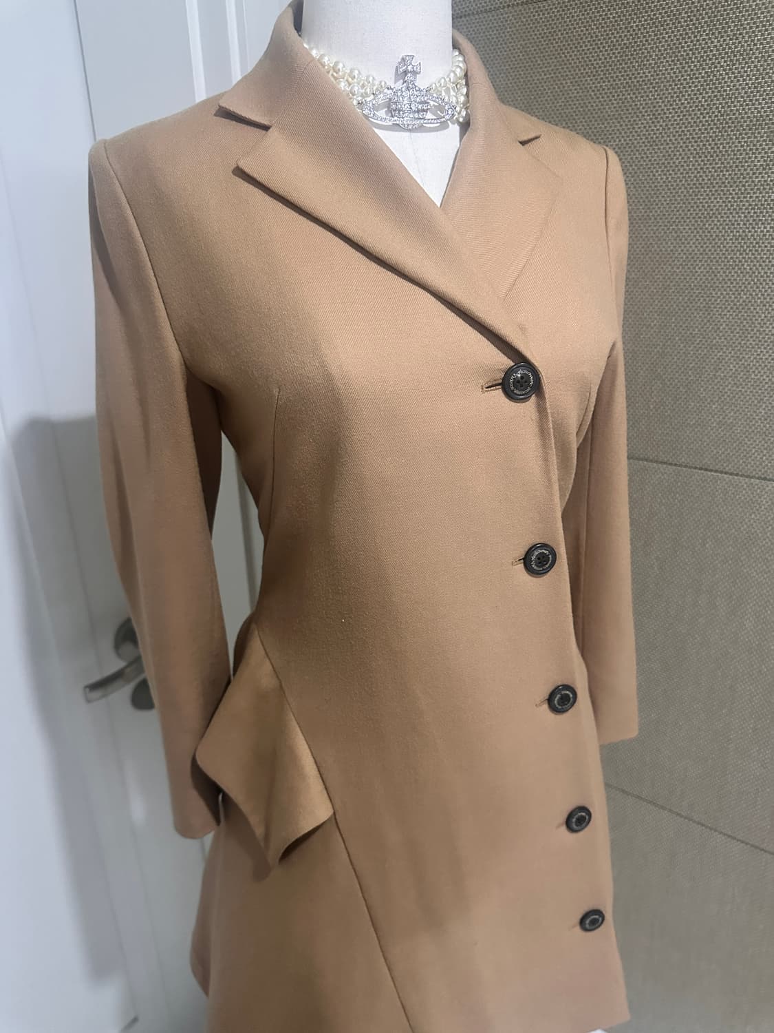 비비안웨스트우드 드레이핑 울 코트 겸 원피스 상품이미지2