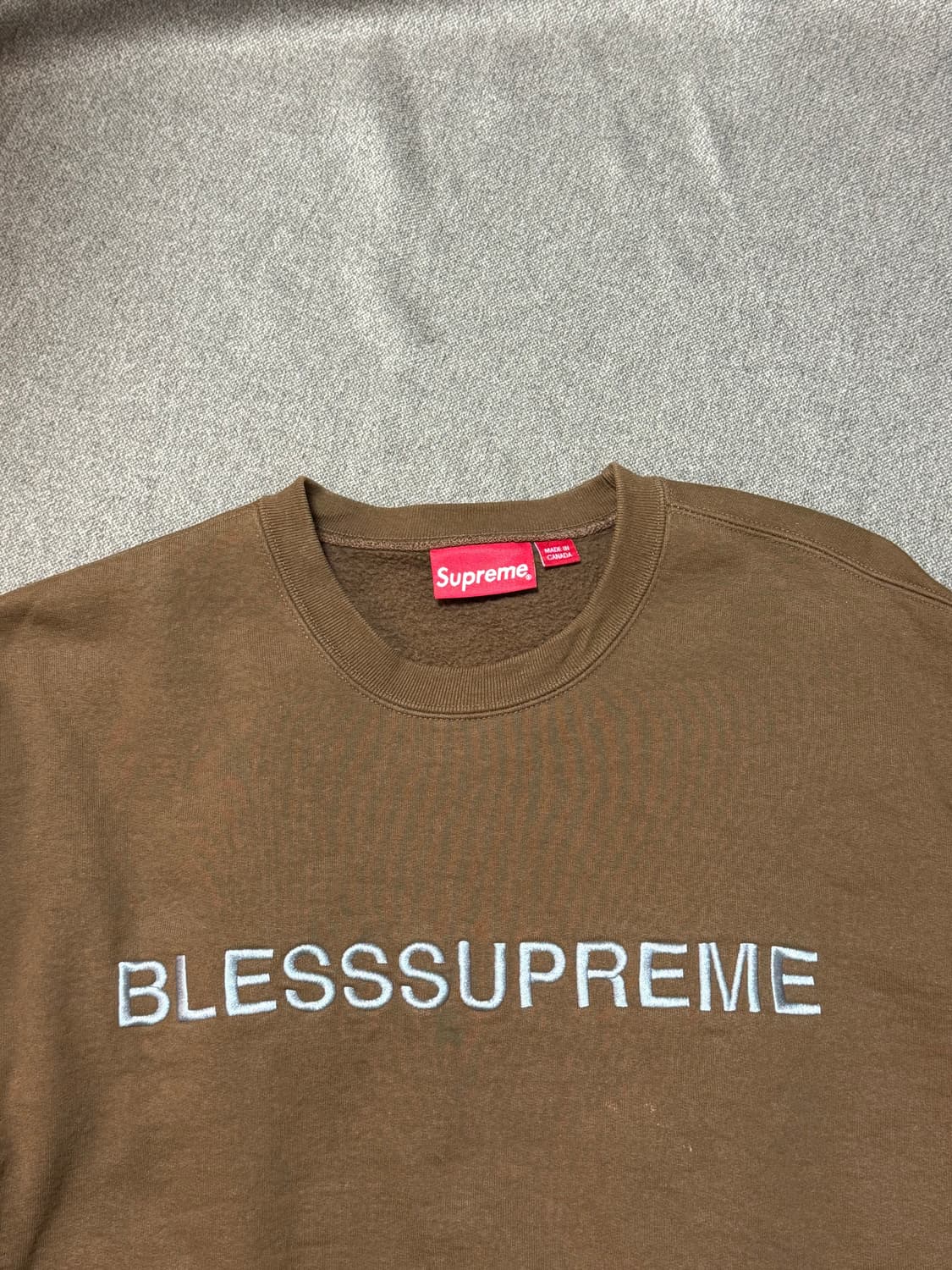 슈프림 Blesss Supreme 맨투맨 브라운 상품이미지2