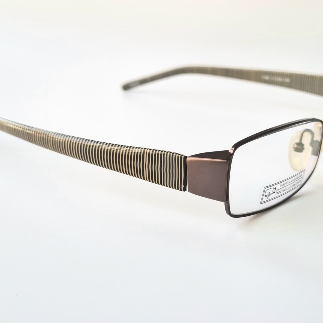 데드스탁 빈티지 슬림 사각 긱시크 콤비 안경테 상품이미지5