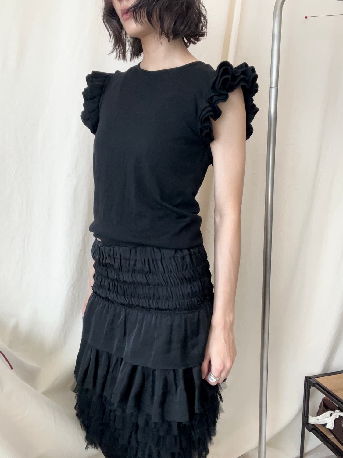 Celine Frill Knit Top (Made in Italy) 상품이미지1