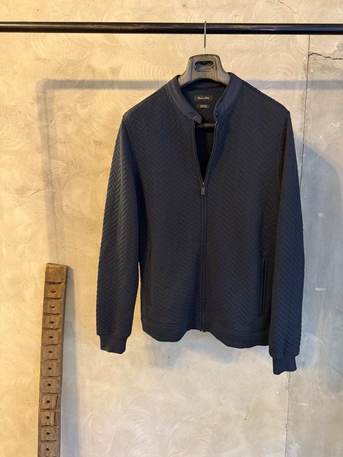 마시모두티 저지 패브릭 싱글 라이더 자켓 100 상품이미지1