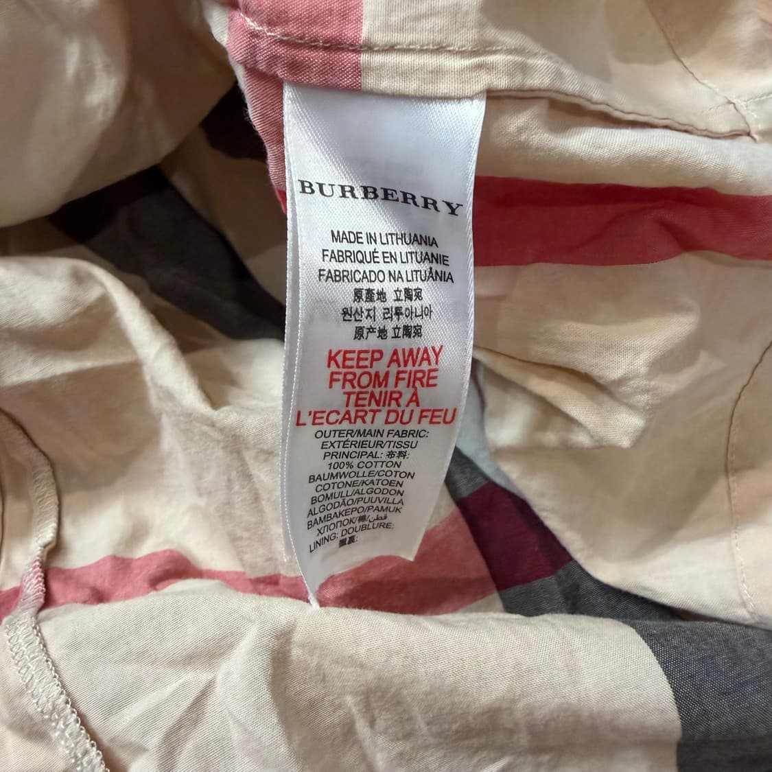 버버리 칠드런 클래식 체크 패턴 원피스  상품이미지3