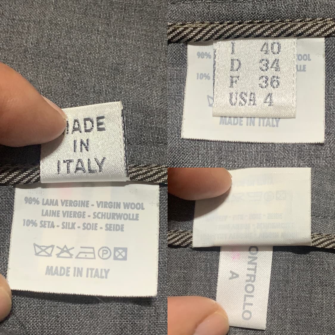 브루넬로 쿠치넬리 by GUNEX 투턱 팬츠(울/실크)ITA-40 사이즈 상품이미지7