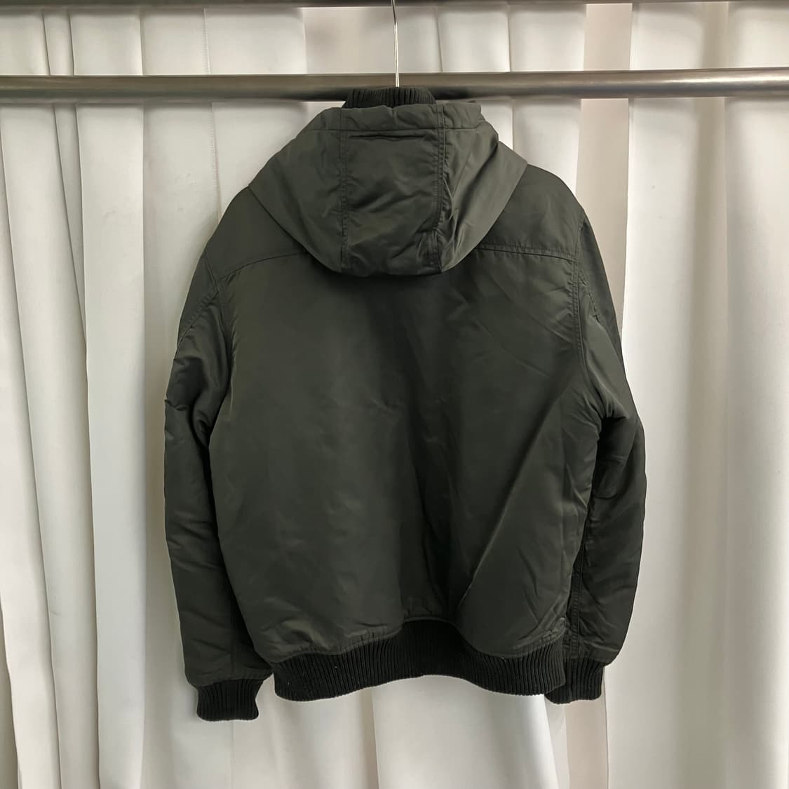 알파인더스트리 카키 후드 ma-1 항공점퍼 XL 상품이미지2