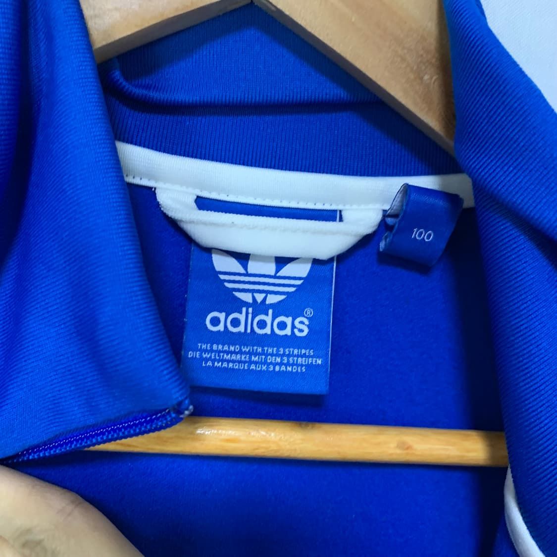 아디다스 파이어버드 트랙탑 블루 져지 빈티지 100 상품이미지3