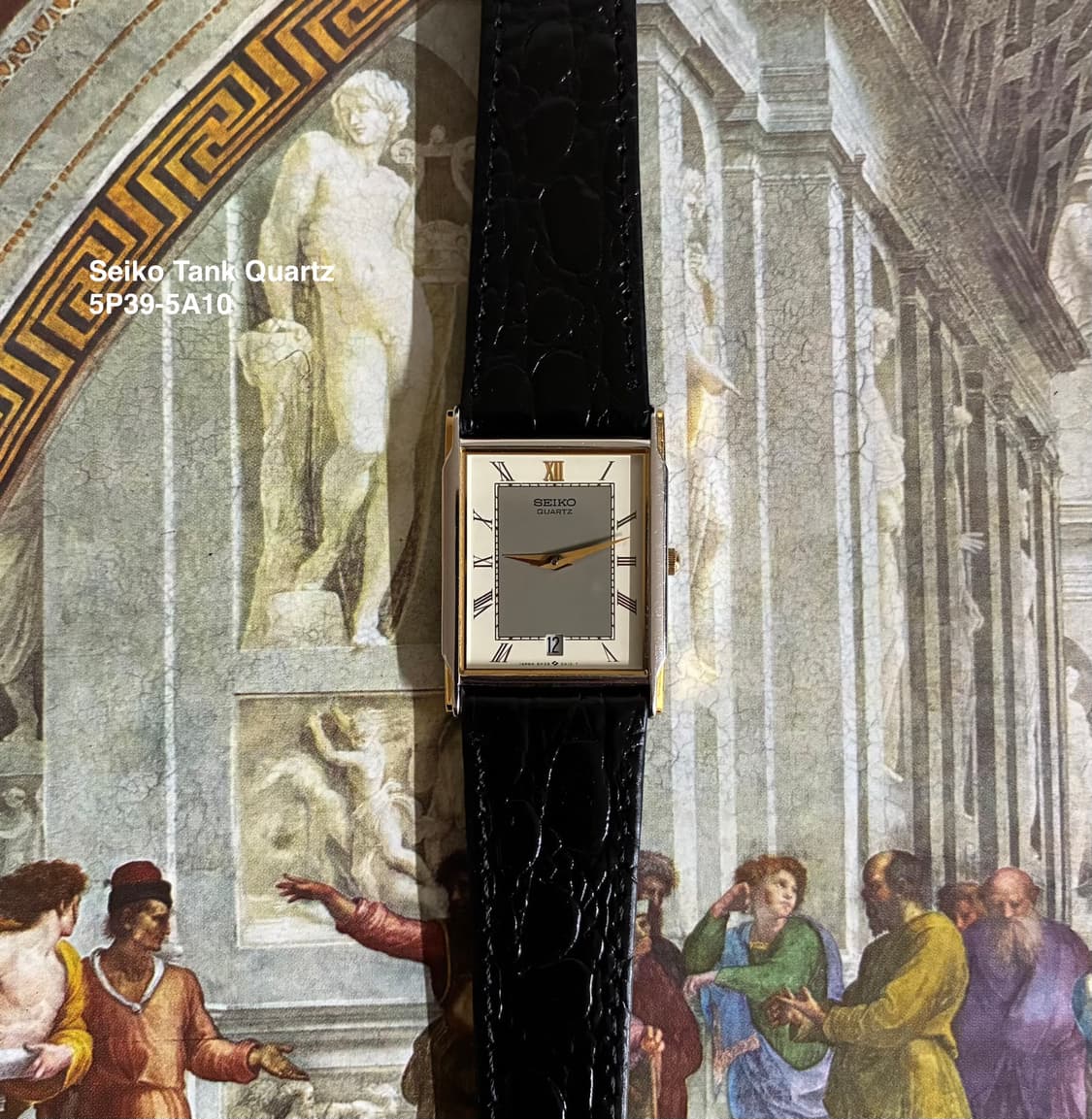 1986s Seiko Roman Tank Quartz 상품이미지2