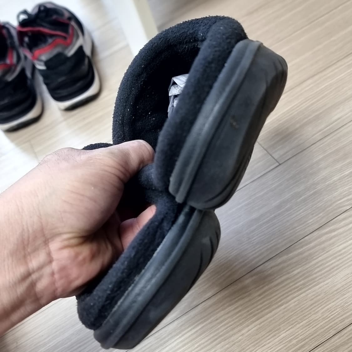 노스페이스 블랙 슬리퍼 털 실내화(260-280) 상품이미지6