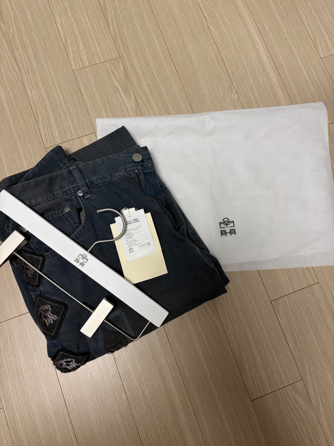 [2]폴리테루 내로우 고시마 데님 블루 그레이 상품이미지2