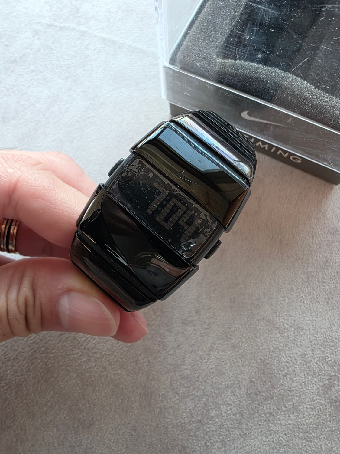 블랙유광 나이키워치 NIKE D라인 D line 디지털시계 상품이미지1