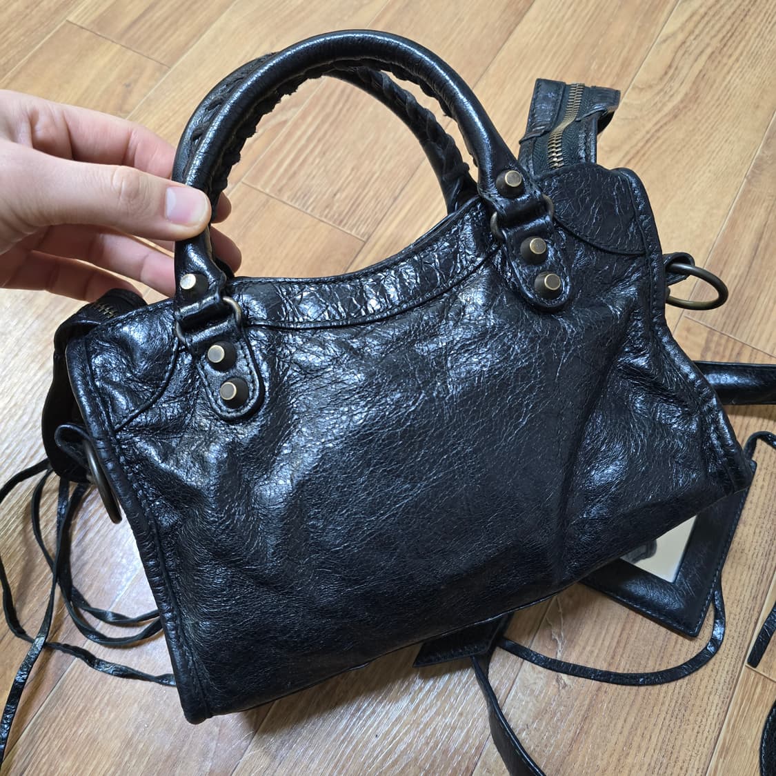 발렌시아가 시티백 모터백 미니 상품이미지5