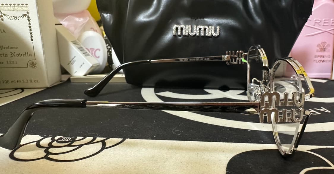 미우미우 안경테 실버 남여공용 상품이미지4