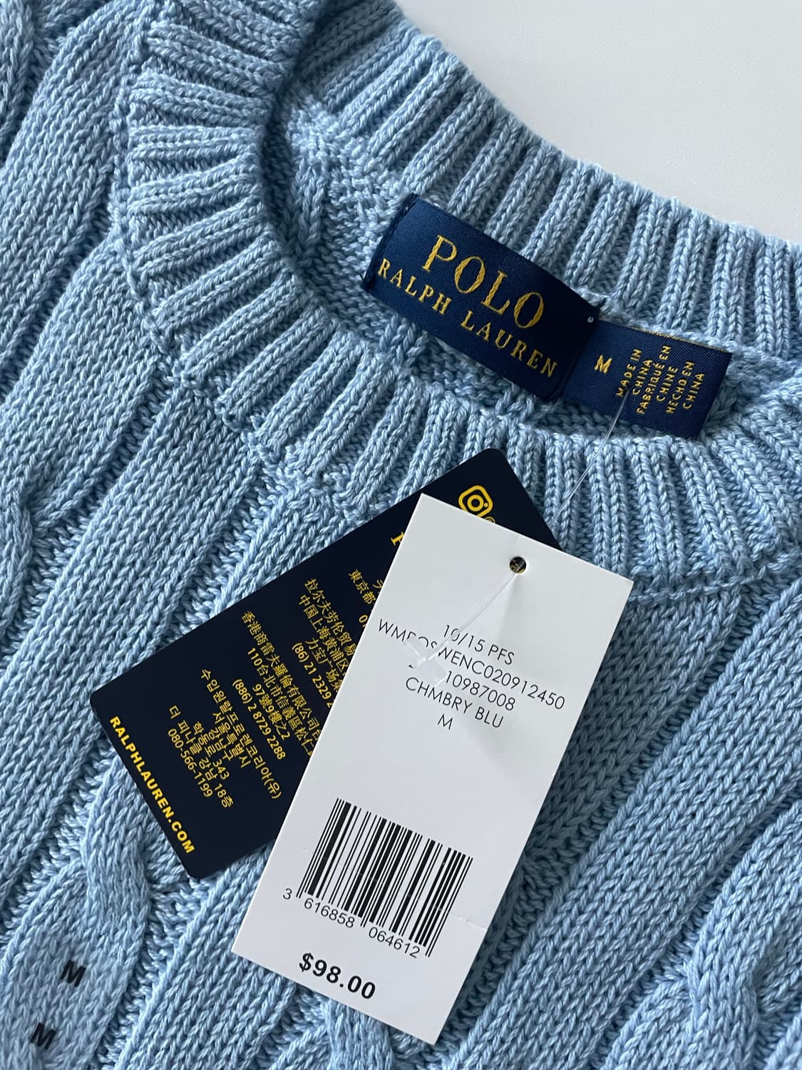 폴로 뉴웨이브 니트 반팔 M 상품이미지3