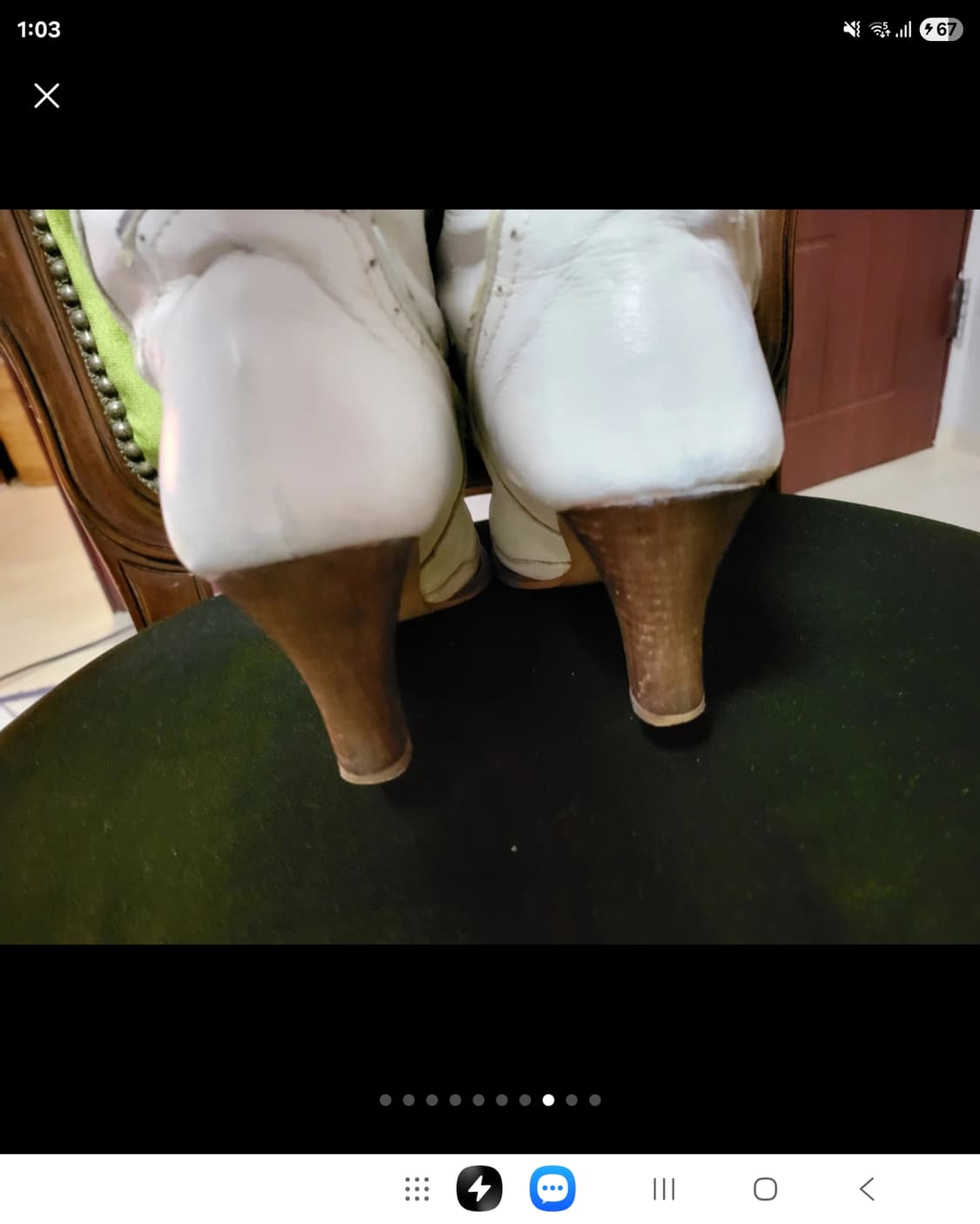 백화점구입 에고이스트 양가죽 스터드 웨스턴 부츠 상품이미지8