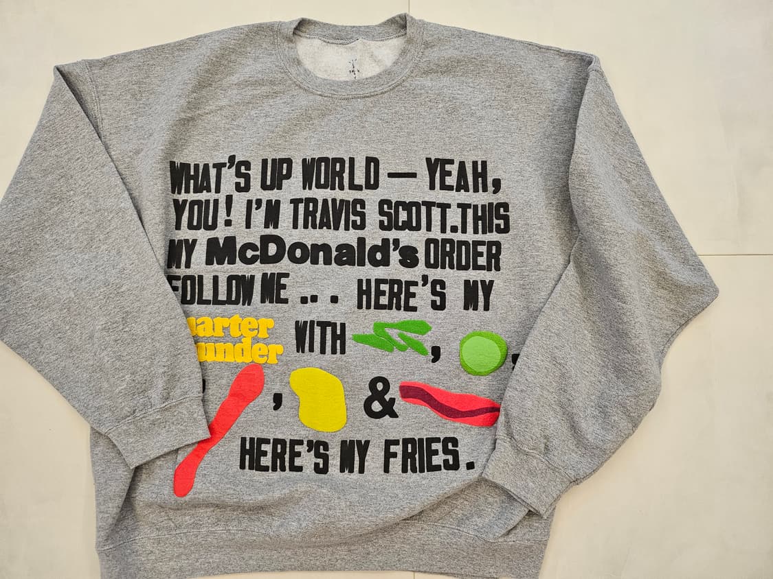 트래비스스캇 맥도날드 맨투맨 XL 상품이미지1