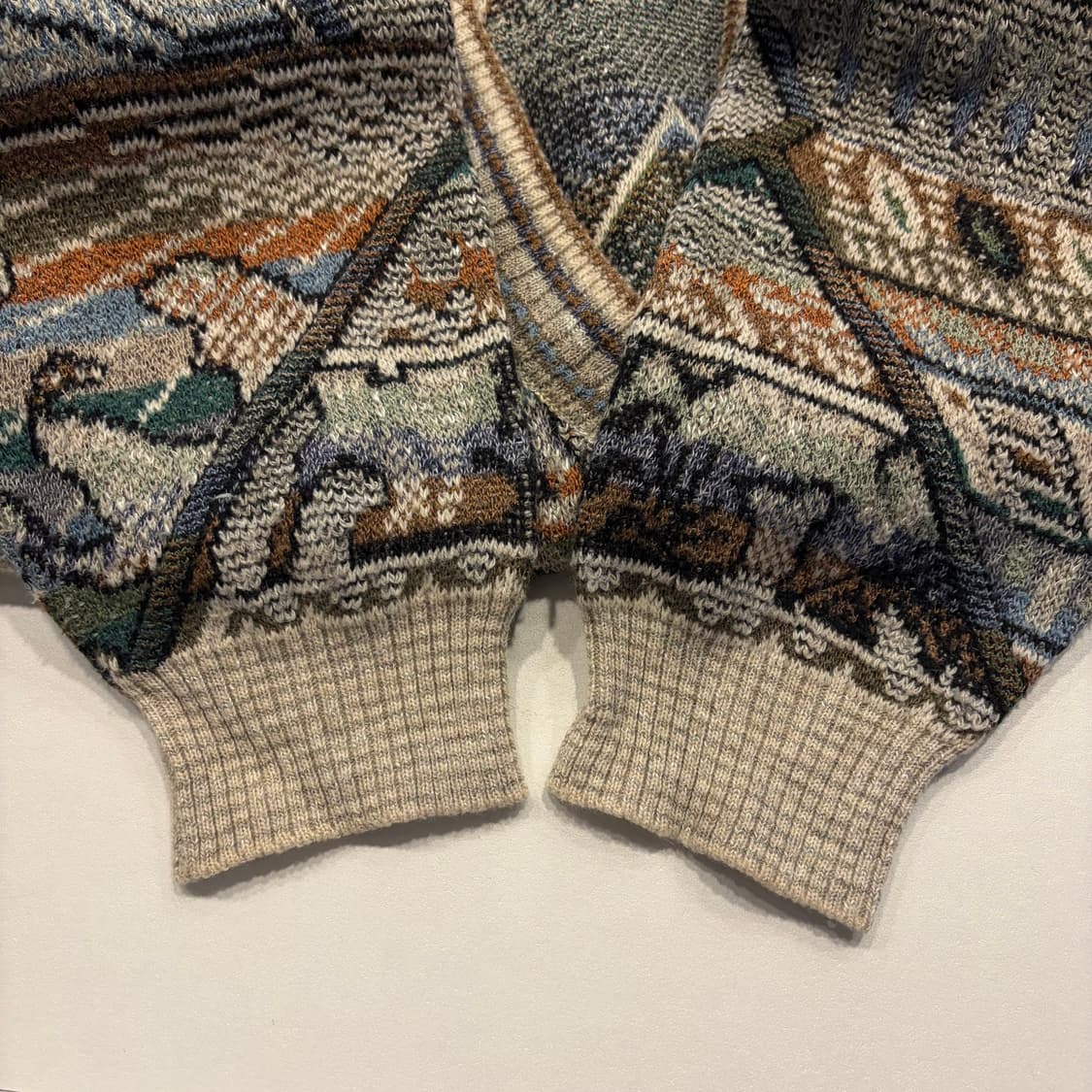 [L] COLLEGE 컬리지 패턴 니트 가디건 C501 상품이미지6