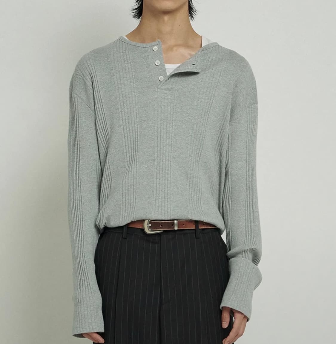 주앙옴므 헨리넥 니트 상품이미지1