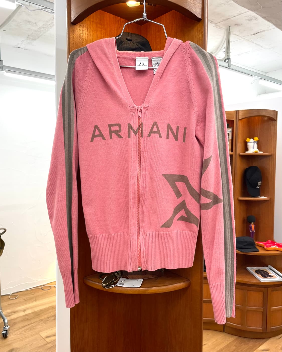 [S] 아르마니 익스체인지 니트 후드 집업 상품이미지1