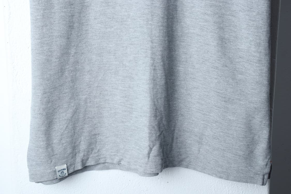 (XL-2XL) 올젠 반팔 카라 티셔츠 스몰로고 그레이-H31467 상품이미지4