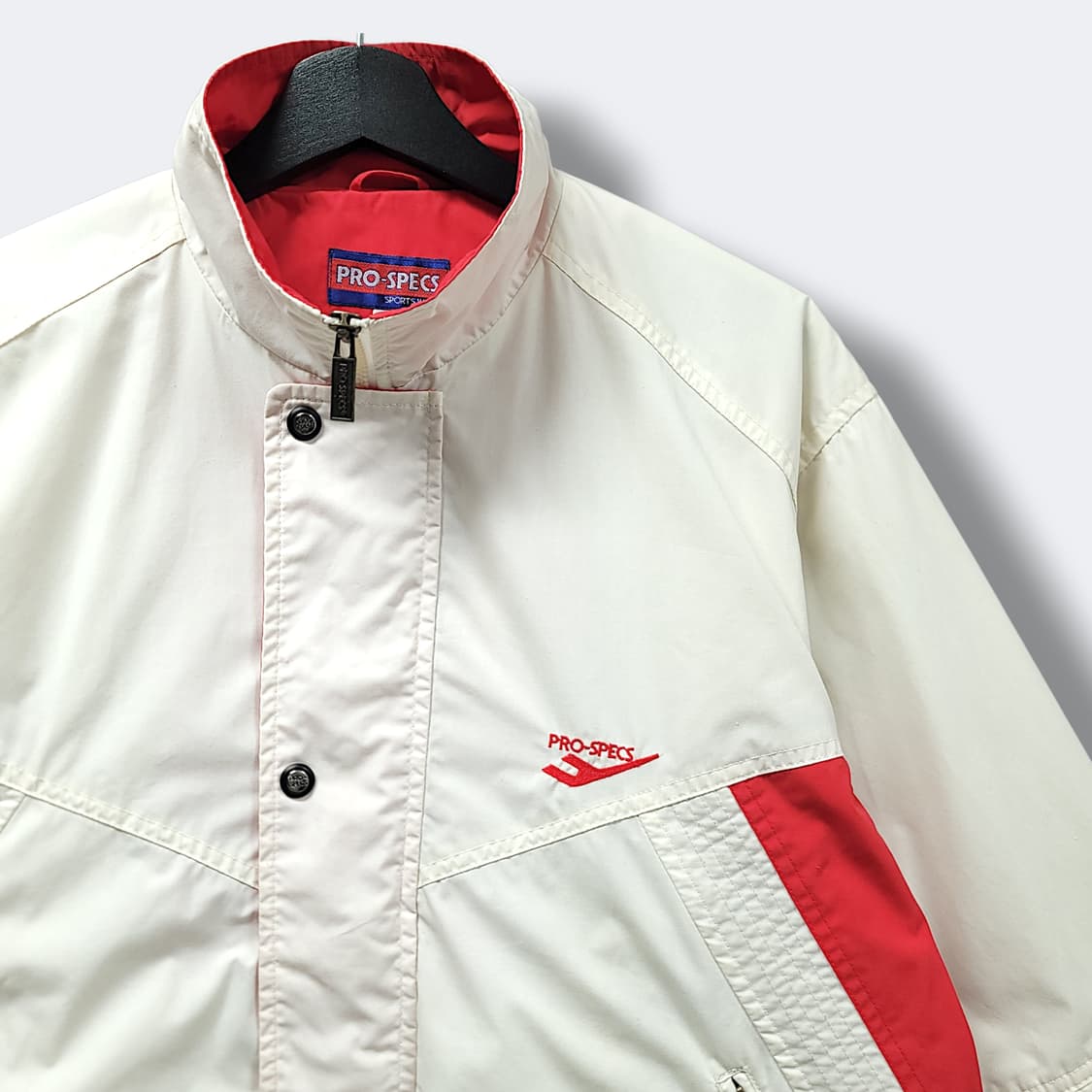 [L] 프로스펙스 화이트&레드 올드스쿨 바람막이 자켓 상품이미지3