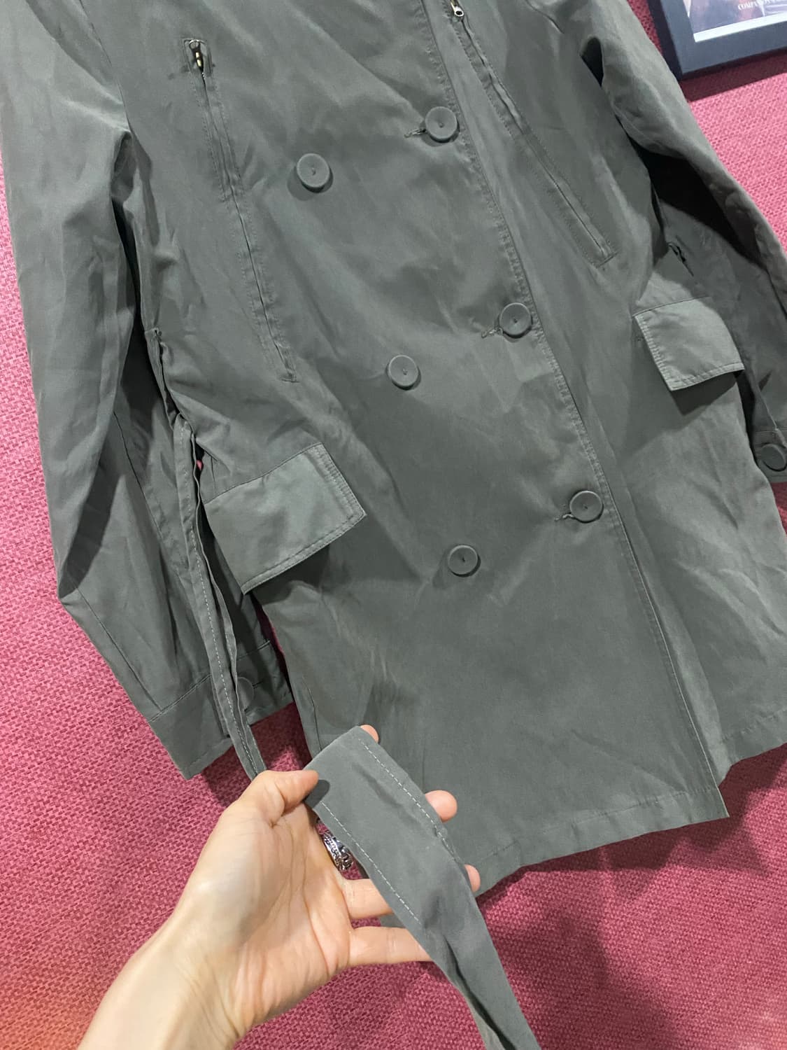 Anais 카키색 트렌치 코트55 상품이미지7