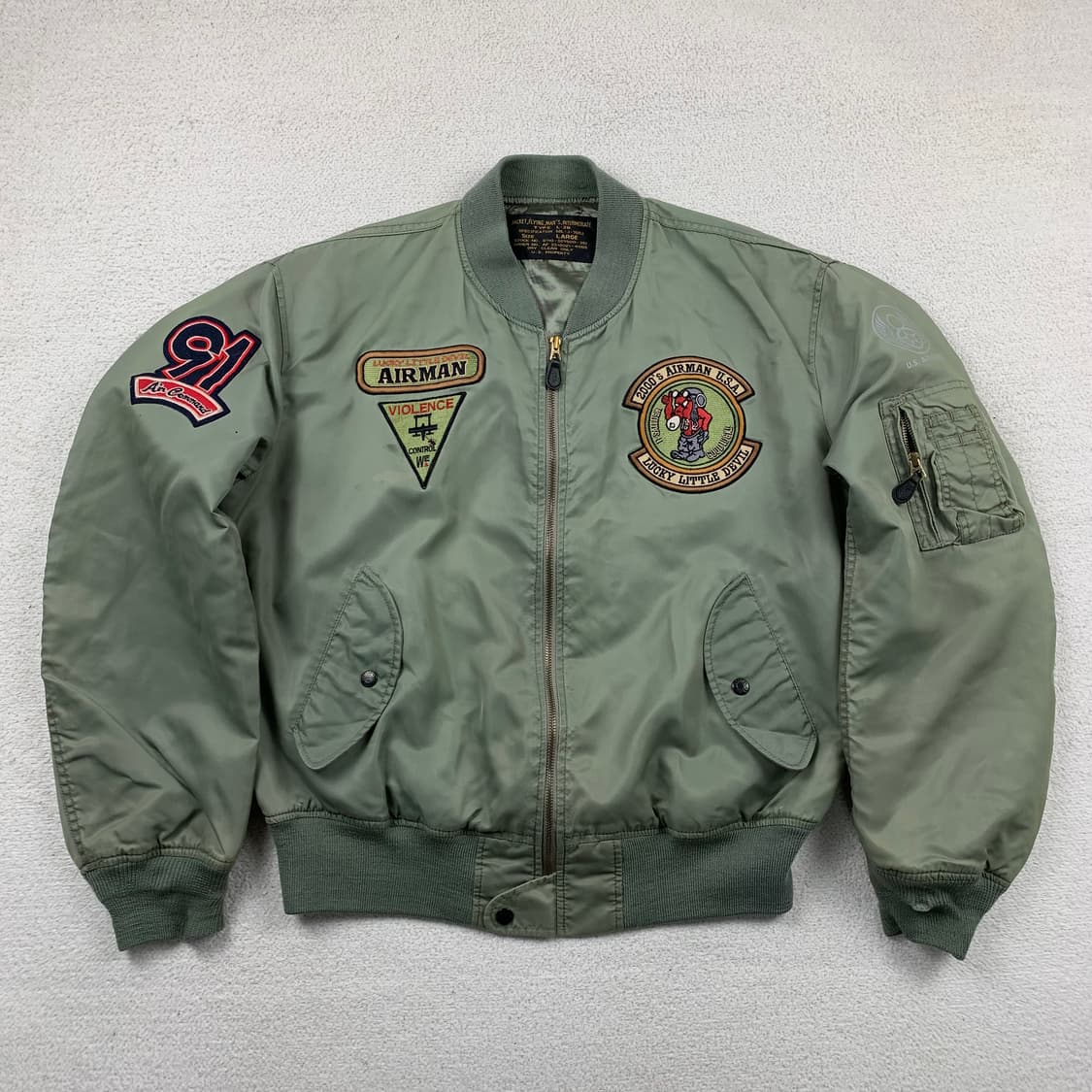 90‘s 테드컴퍼니 L-2B 데빌맨 플라이트 자켓 상품이미지1