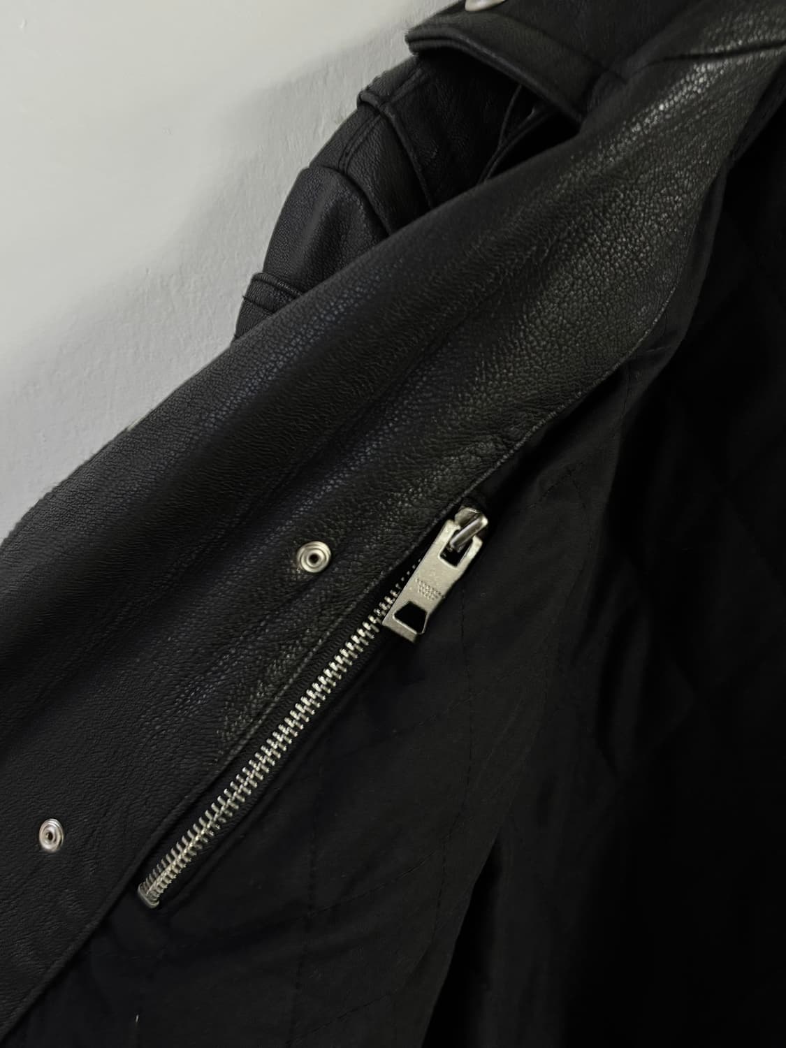 이탈리안 램스킨 바이커 자켓  상품이미지8