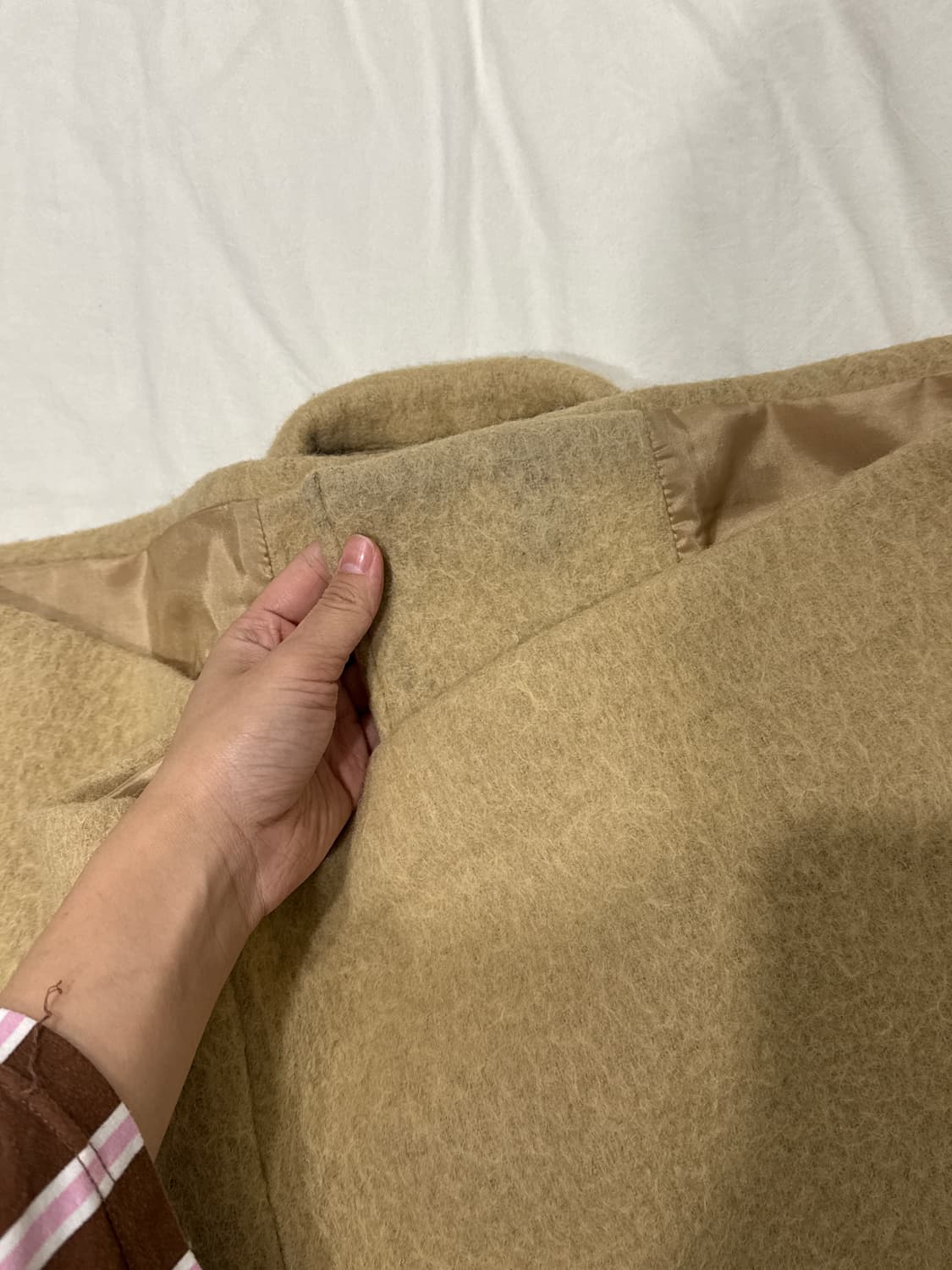 킨더살몬 alpaca jeanne half coat bone 상품이미지6