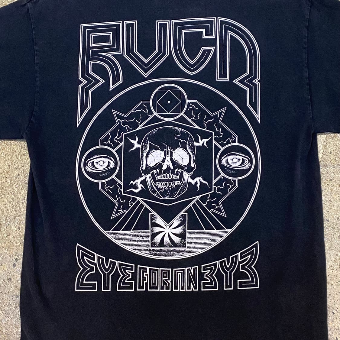 미국 빈티지 RUCR 프린팅 스컬 반팔티 락티셔츠 상품이미지2