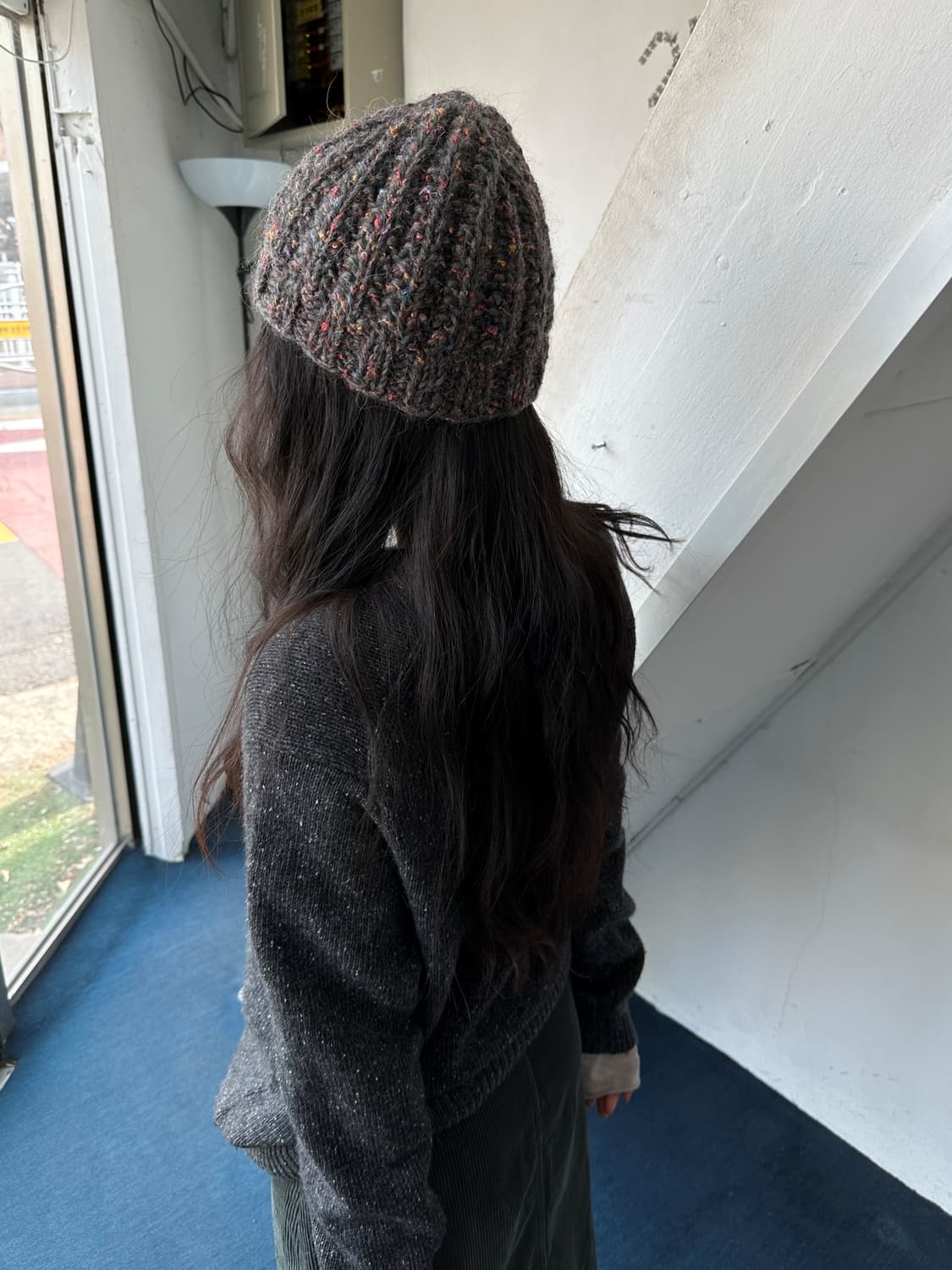 Sparkle design knit cap 상품이미지5