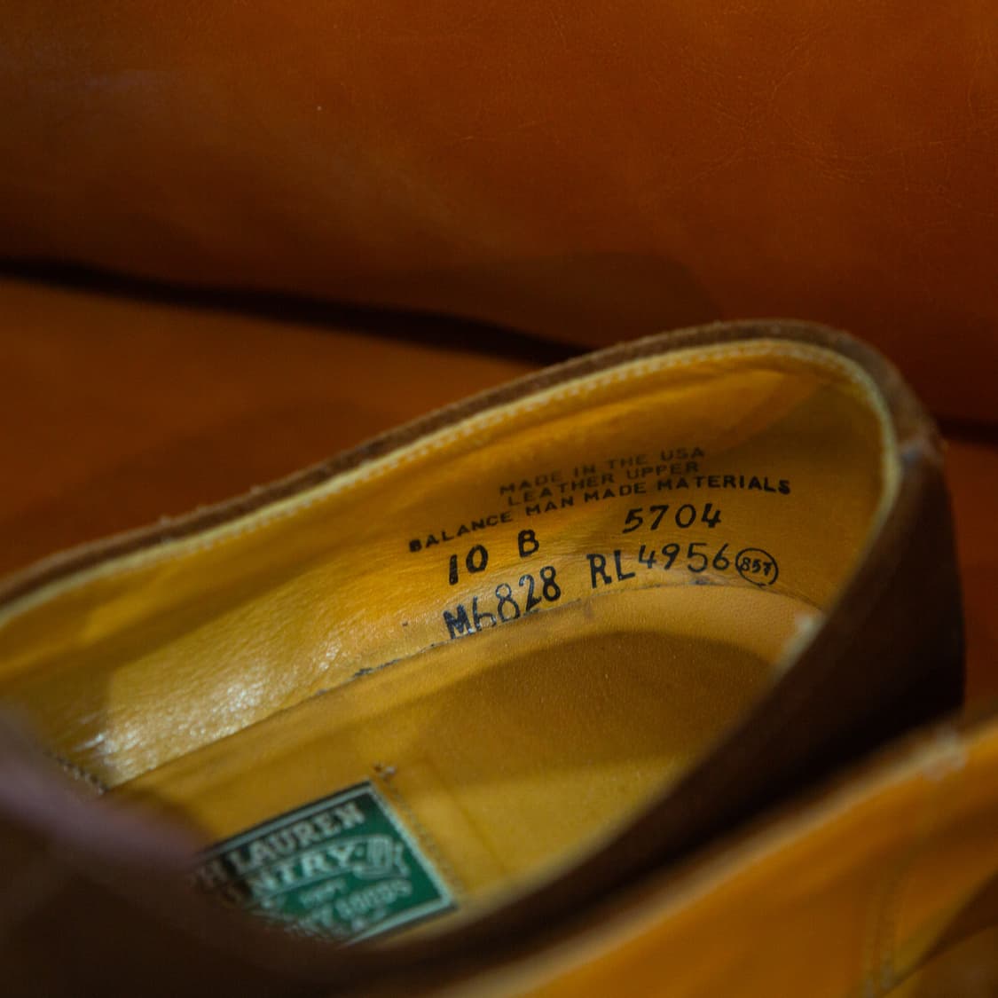 80s 폴로 컨트리 벅 스웨이드 더비슈즈 브라운 [Made in USA] 상품이미지5