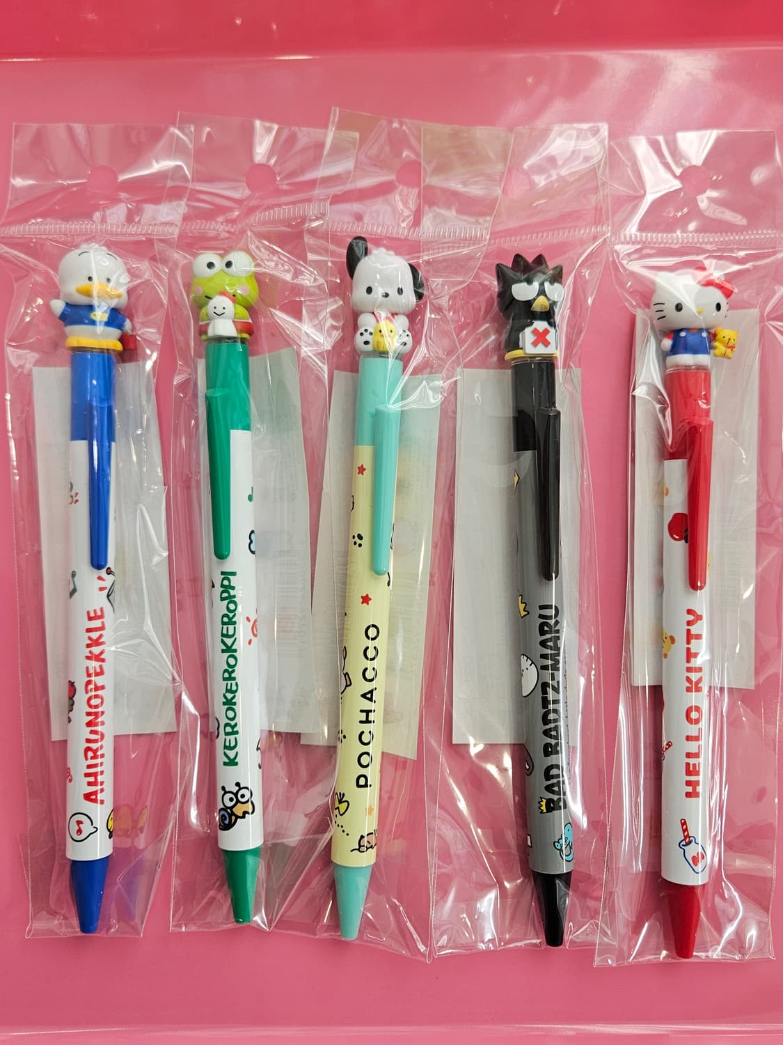 배드배츠마루 키티 포차코 케로케로피 아히루노페클 마스코트 볼펜 상품이미지1