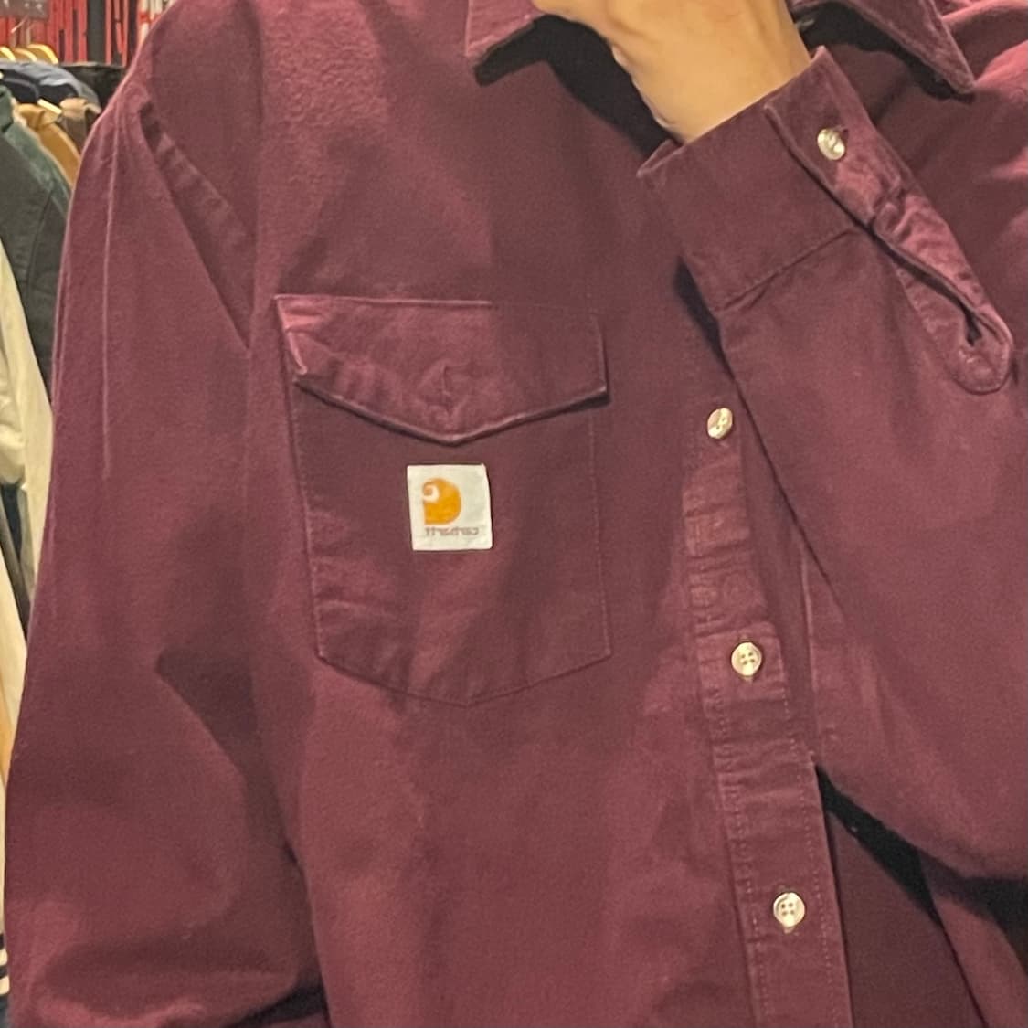 [IM] carhartt 칼하트 버건디 긴팔셔츠 상품이미지7