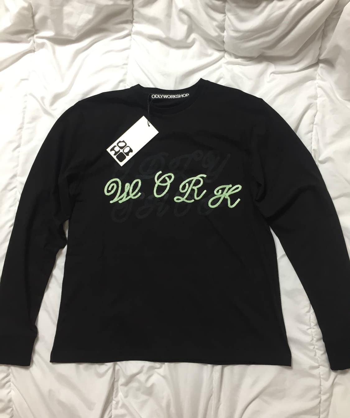 오들리워크샵 hermit cursive tee 롱슬리브 티 상품이미지1