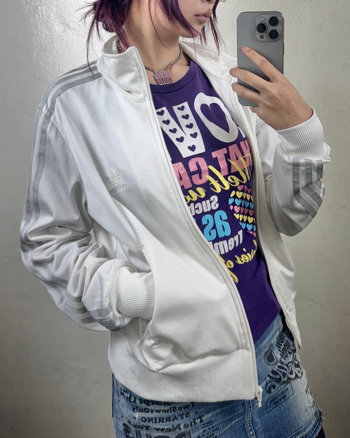 아이다스실버화이트 파이어버드 불꽃져지  상품이미지3