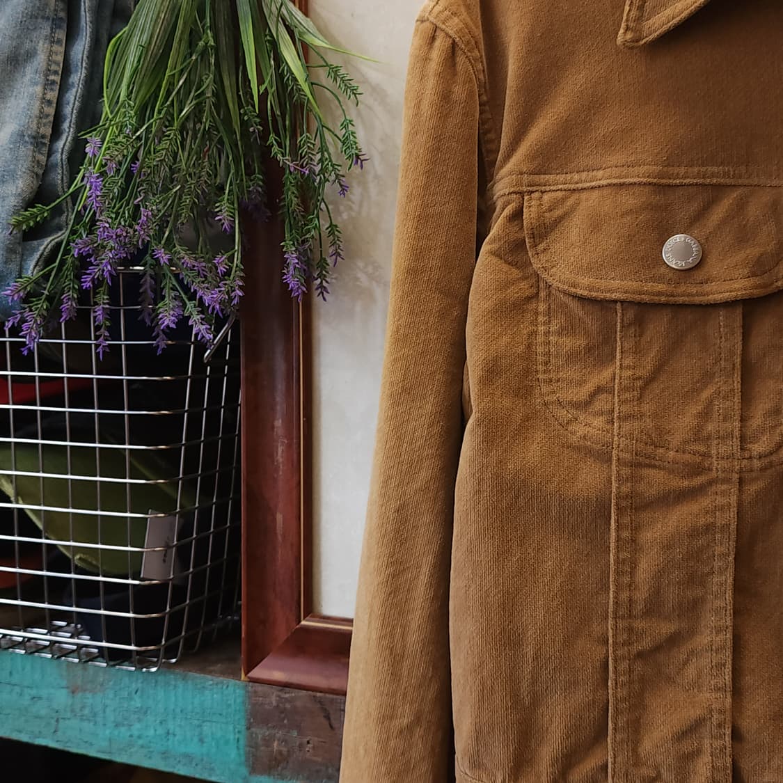 돌체앤가바나 웨스턴 자켓 벨벳 트러커 자켓 골든 브라운 m 상품이미지8