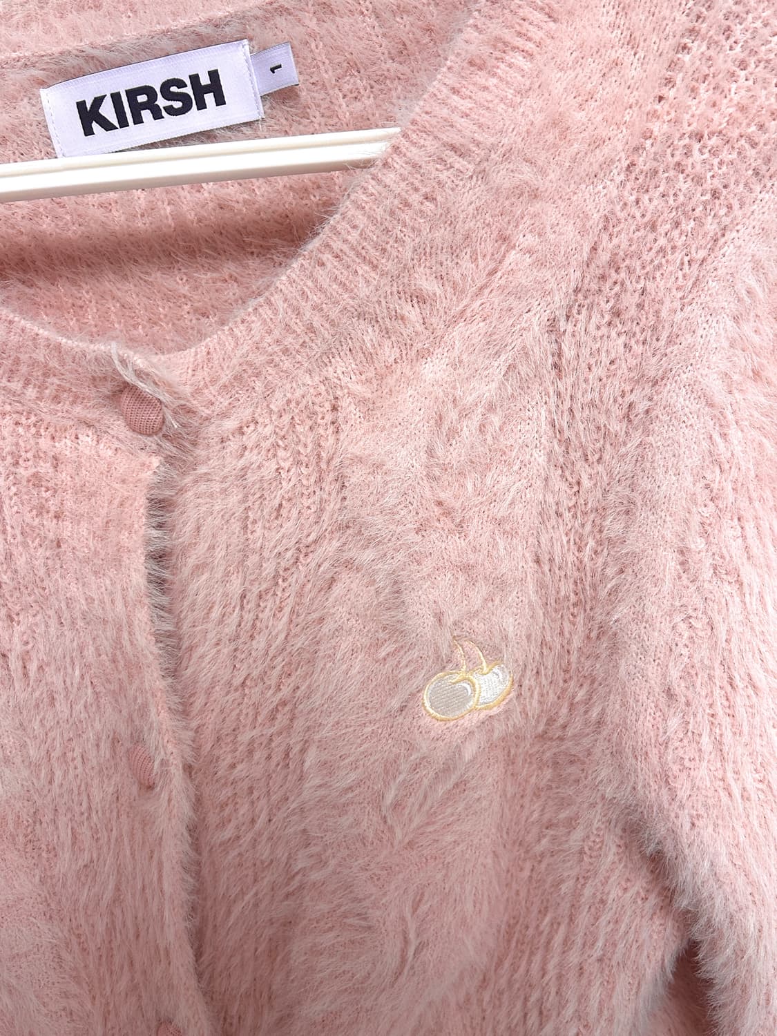 키르시 핑크 퍼 가디건 판매합니다 상품이미지3