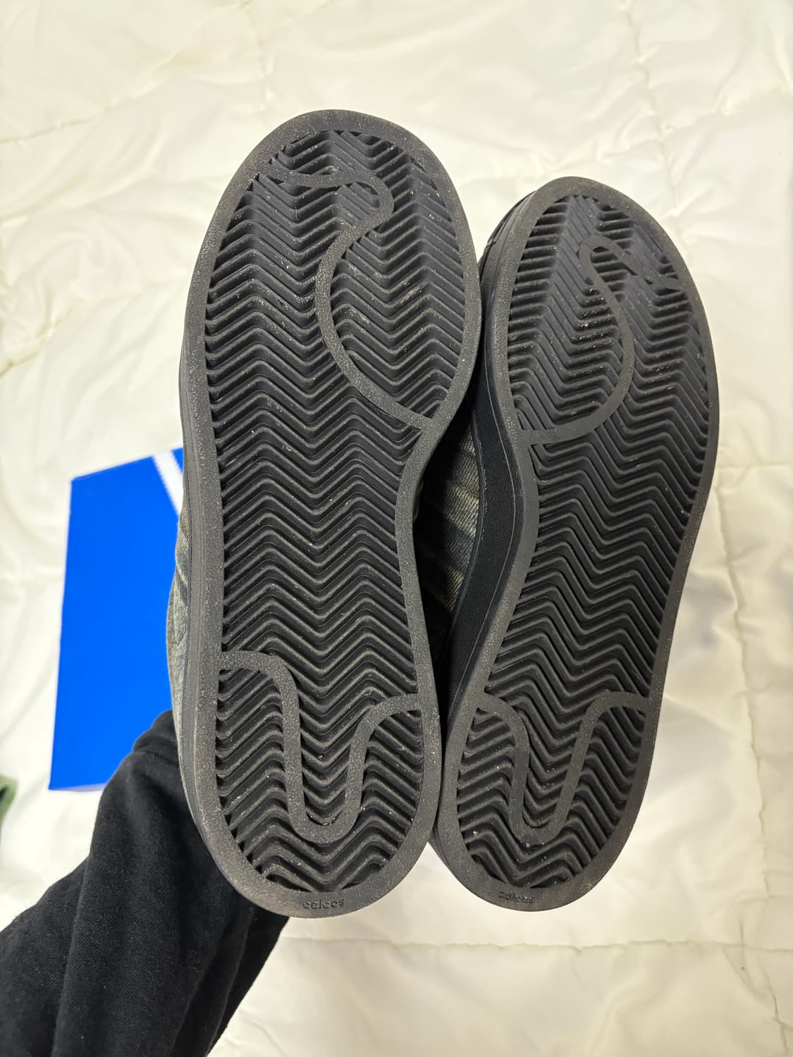 레이스 끈증정 250)아디다스 슈퍼스타 워시드 데님 상품이미지5