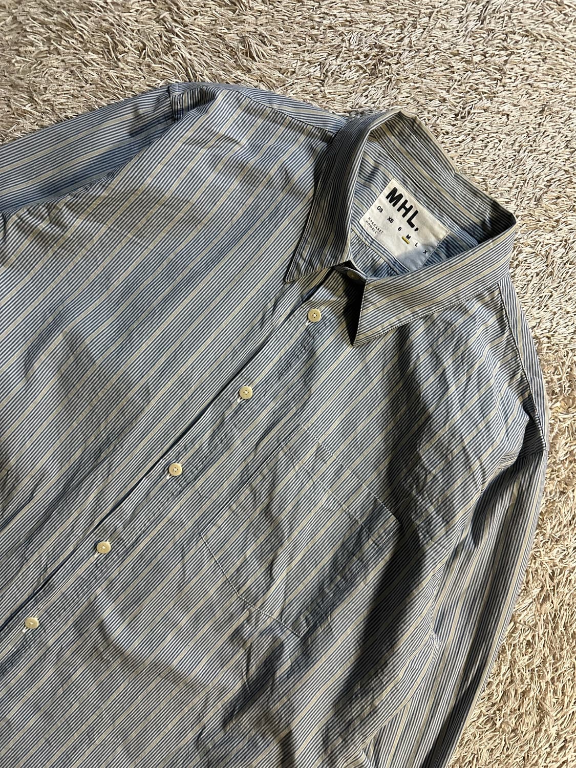 매장판) 마가렛호웰 MHL 스트라이프 슬림 워크 셔츠  상품이미지2